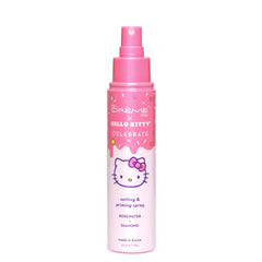 The Crème Shop Hello Kitty pink packaging closeup suggests cruelty-free, Korean-made prestige.