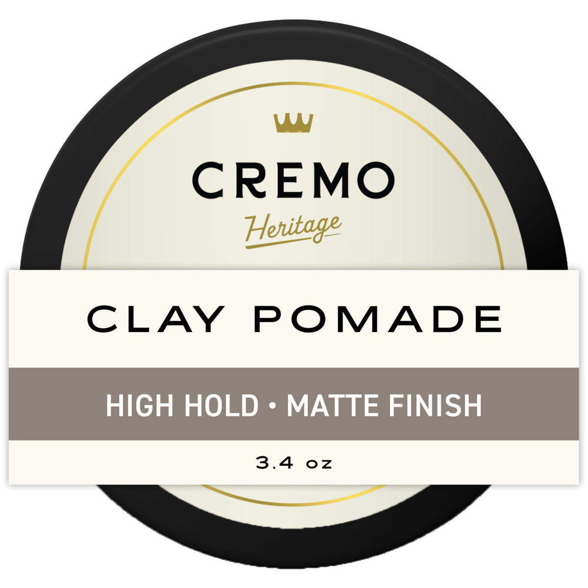 Cremo arcilla estilizante en bote de 3.4 oz para peinado duradero
