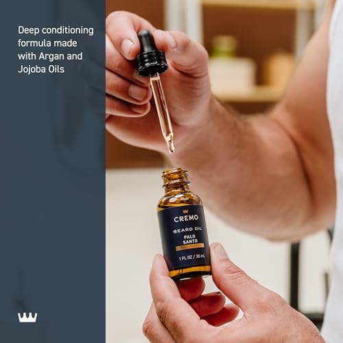 Close-up of Cremo Palo Santo oil reveals silky texture.