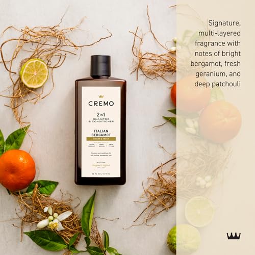 Cremo Bergamota Italiana: espuma de limpieza suave para cabello.