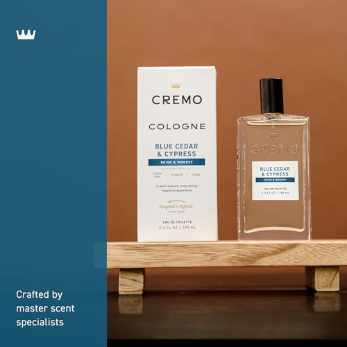 Cremo Blue Cedar and Cypress lemon leaf note close-up highlights freshness