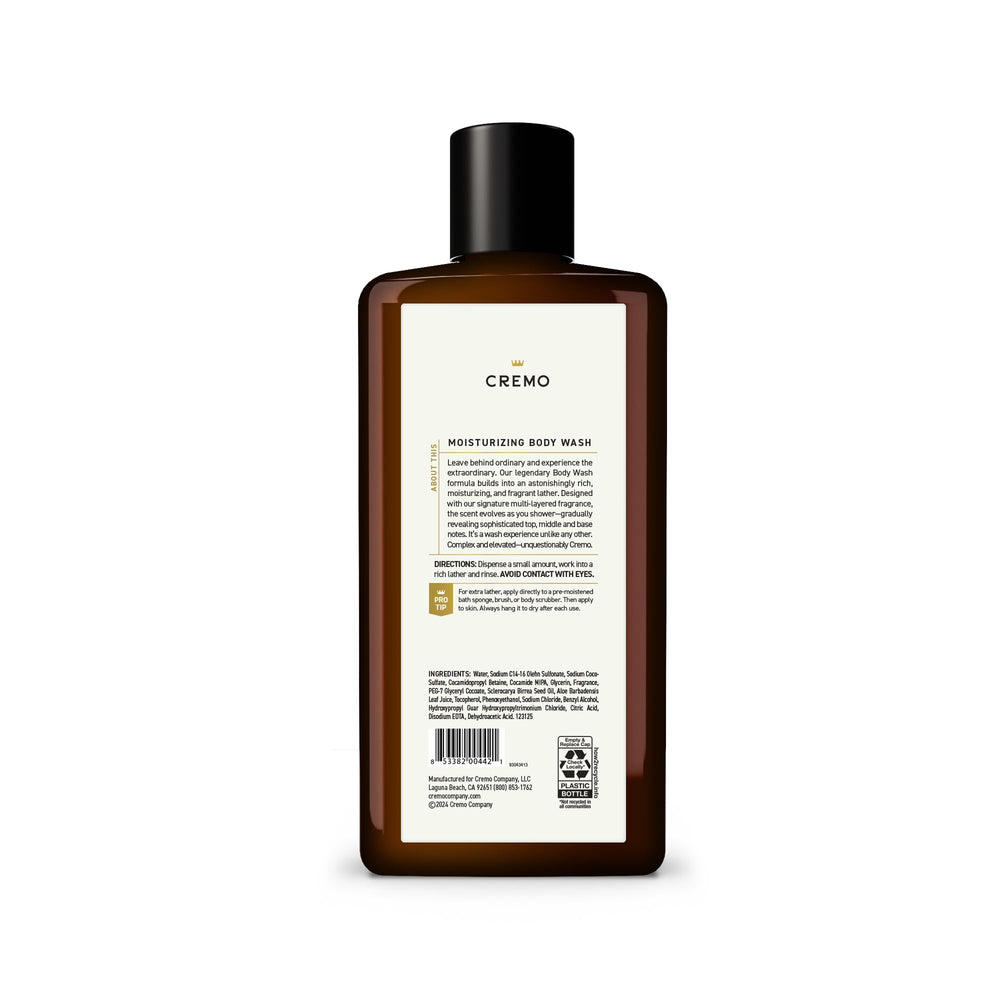 Cremo Bourbon & Oak after shower routine with cologne pairing