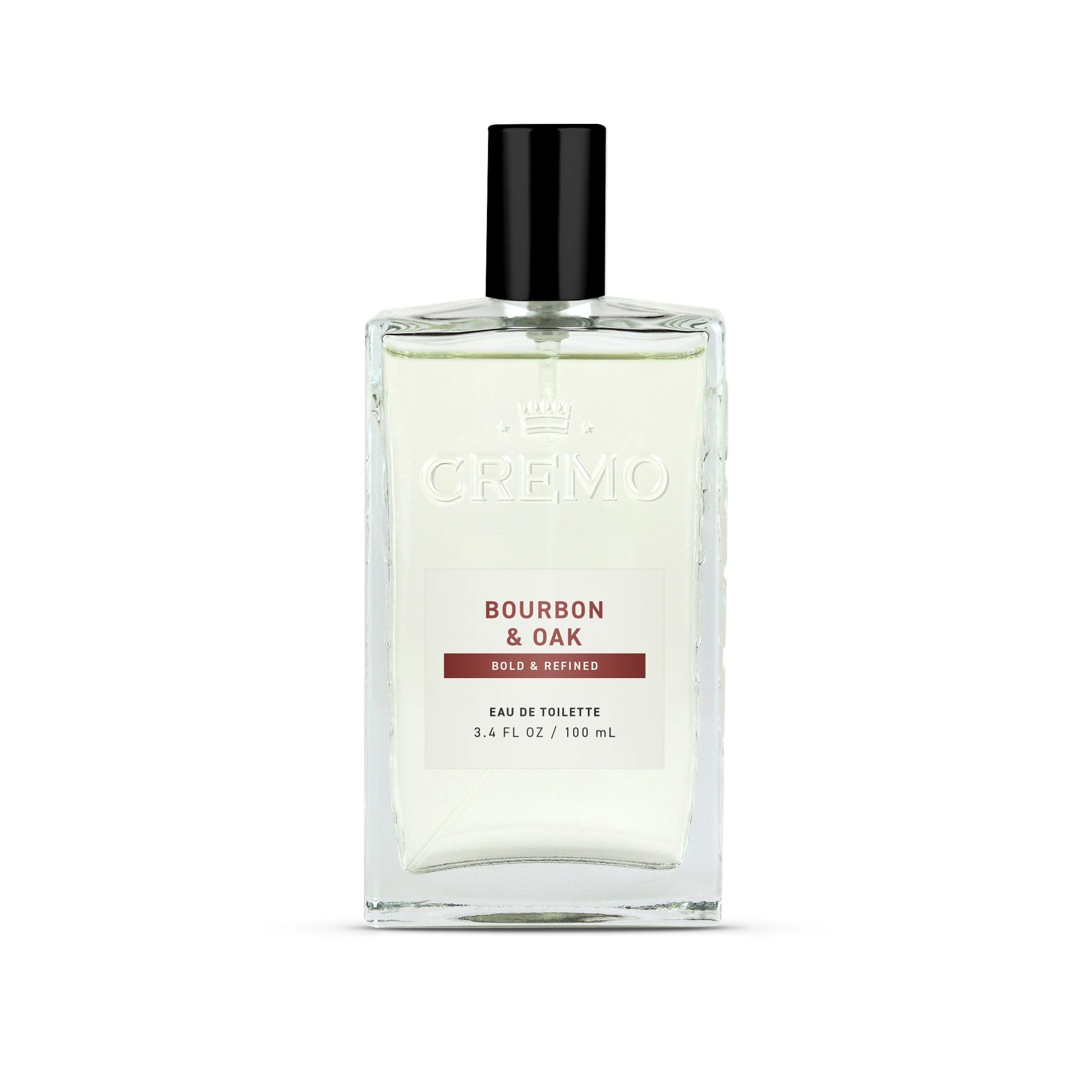 Cremo Bourbon & Oak bottle front for daily wear with refined aroma