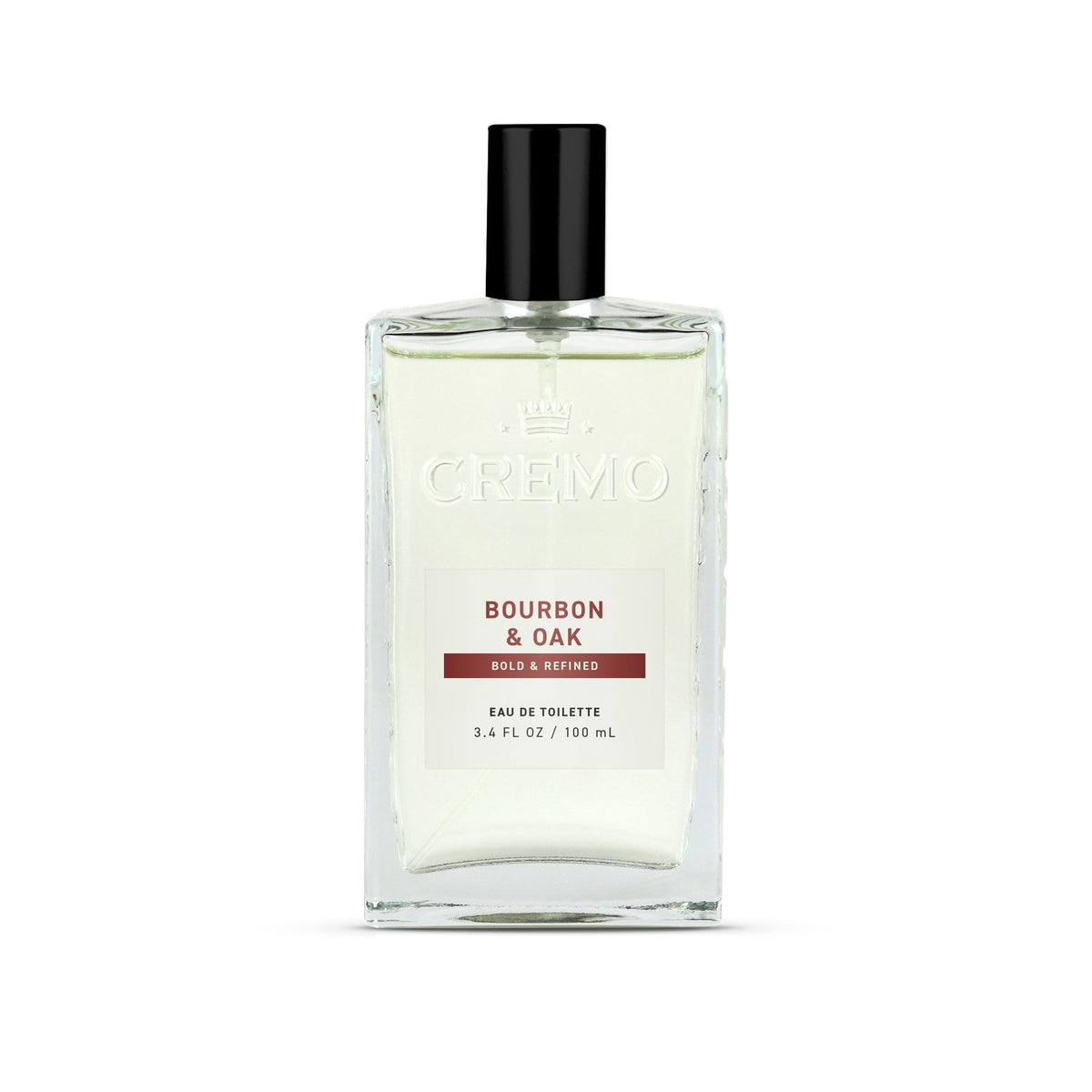 Cremo Bourbon & Oak bottle front for daily wear with refined aroma
