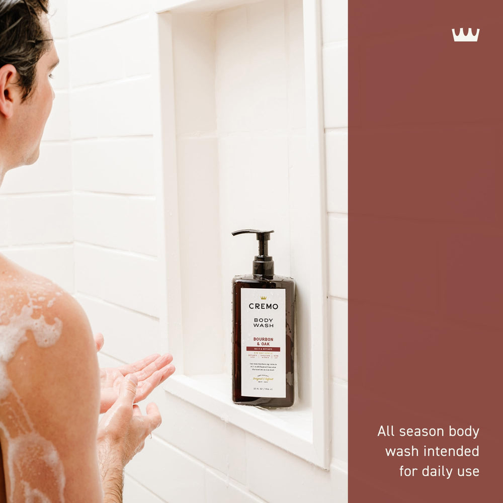 Cremo Bourbon Oak: cuidado de piel hidratante durante la ducha