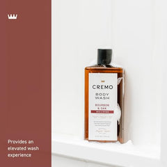 Cremo Bourbon & Oak foam cleanse forming a creamy wash