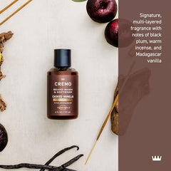 Cremo Casked Vanilla Beard Wash foam image — lathers smoothly without weighing hair