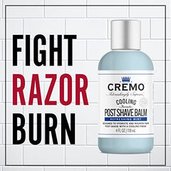Cremo Cooling Formula Post Shave Balm closeup texture for smooth application