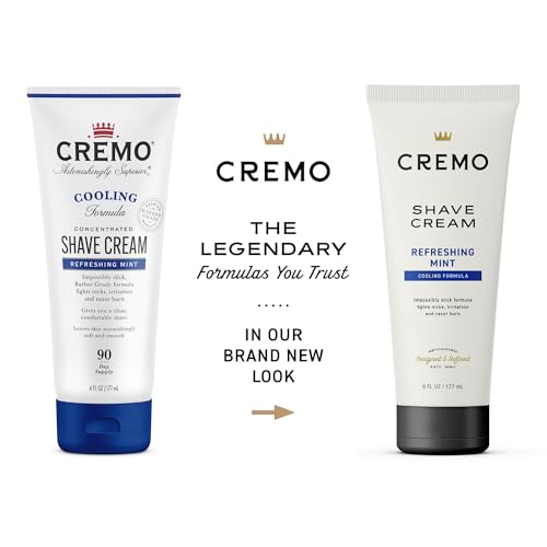 Cremo Cooling Shave Cream foam close-up, silky lather for a smoother shave