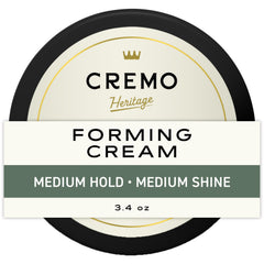 Cremo crema para peinar: botella compacta lista para viajar con control flexible.
