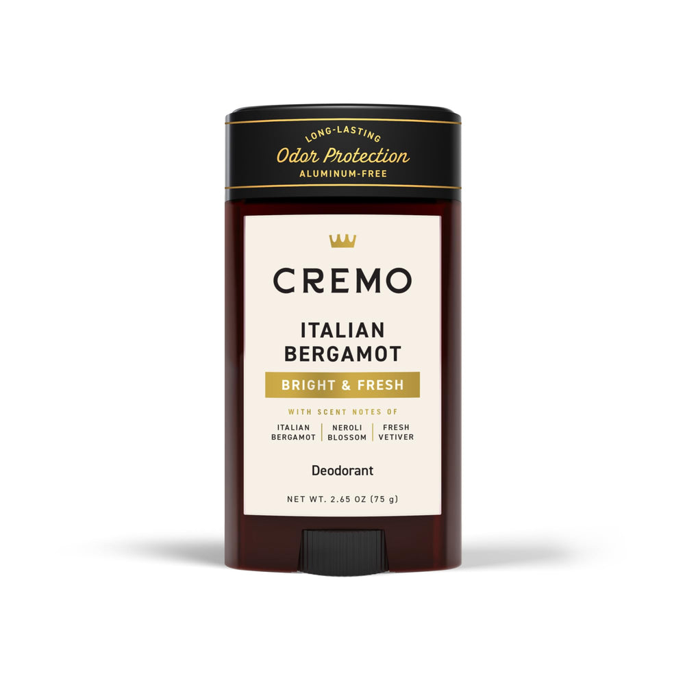 Cremo desodorante para hombre con bergamota italiana, aplicación suave en la piel
