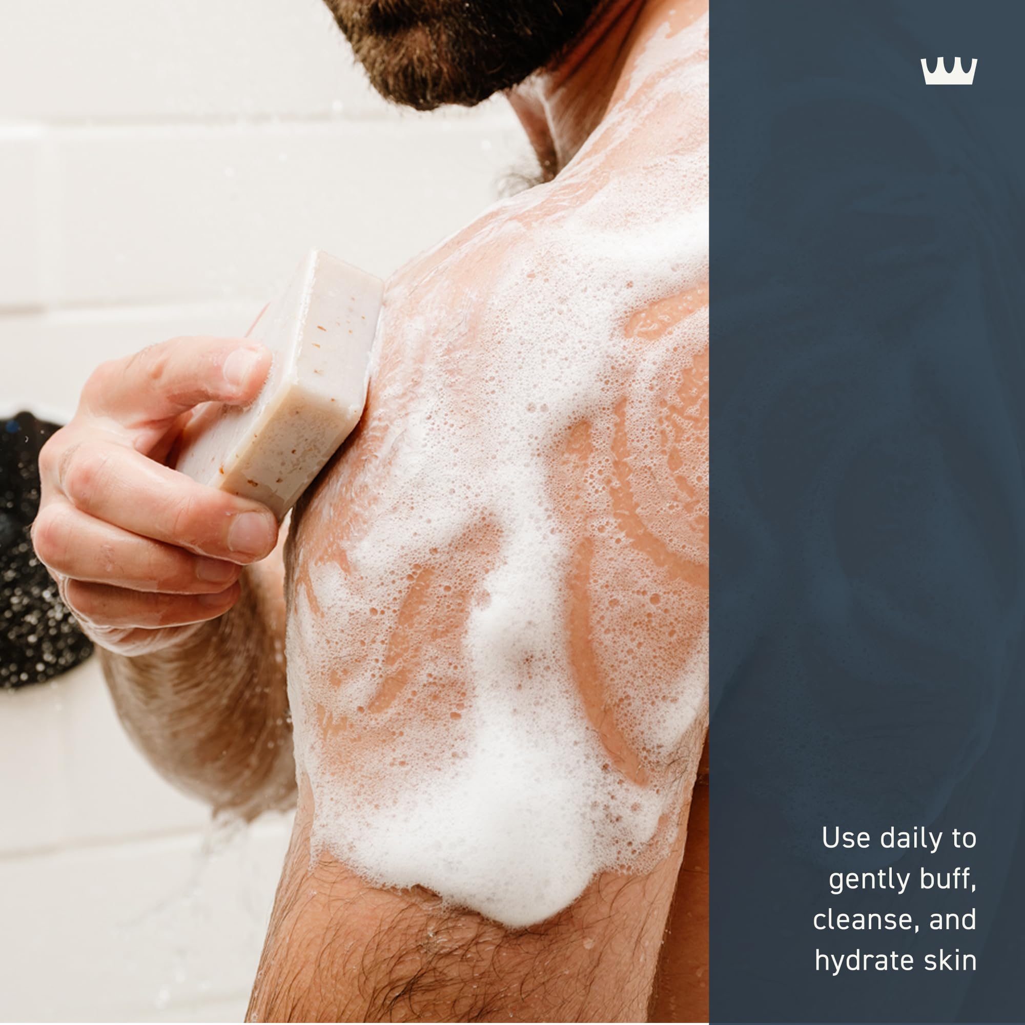 Cremo Exfoliating Body Bar multi layer fragrance evolves during wash