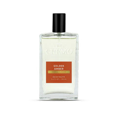 Cremo Golden Amber bottle ready for daily wear with a bright scent.