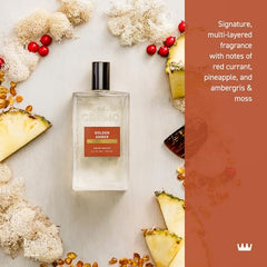 Cremo Golden Amber spray in action for even distribution.
