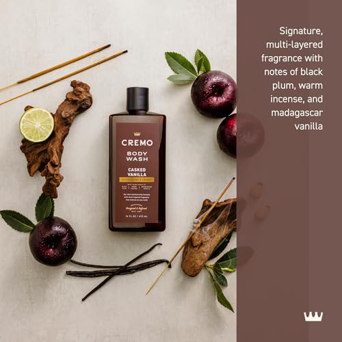 Cremo Jabón de cuerpo para hombre Vanilla envase-473ml, uso diario.