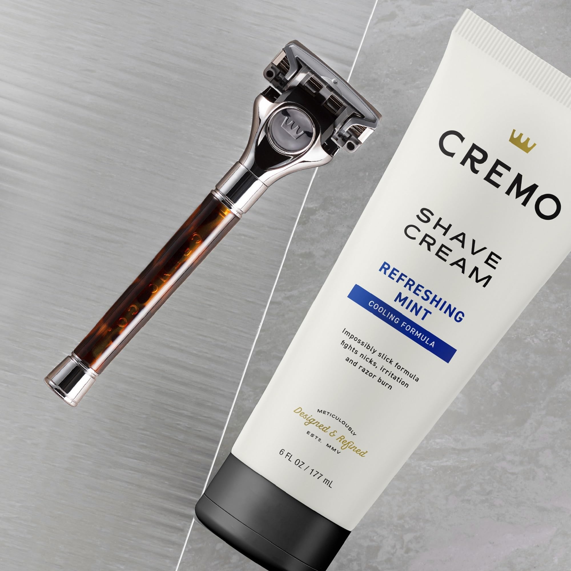 Cremo menthol cooling close-up showing refreshing sensation after application