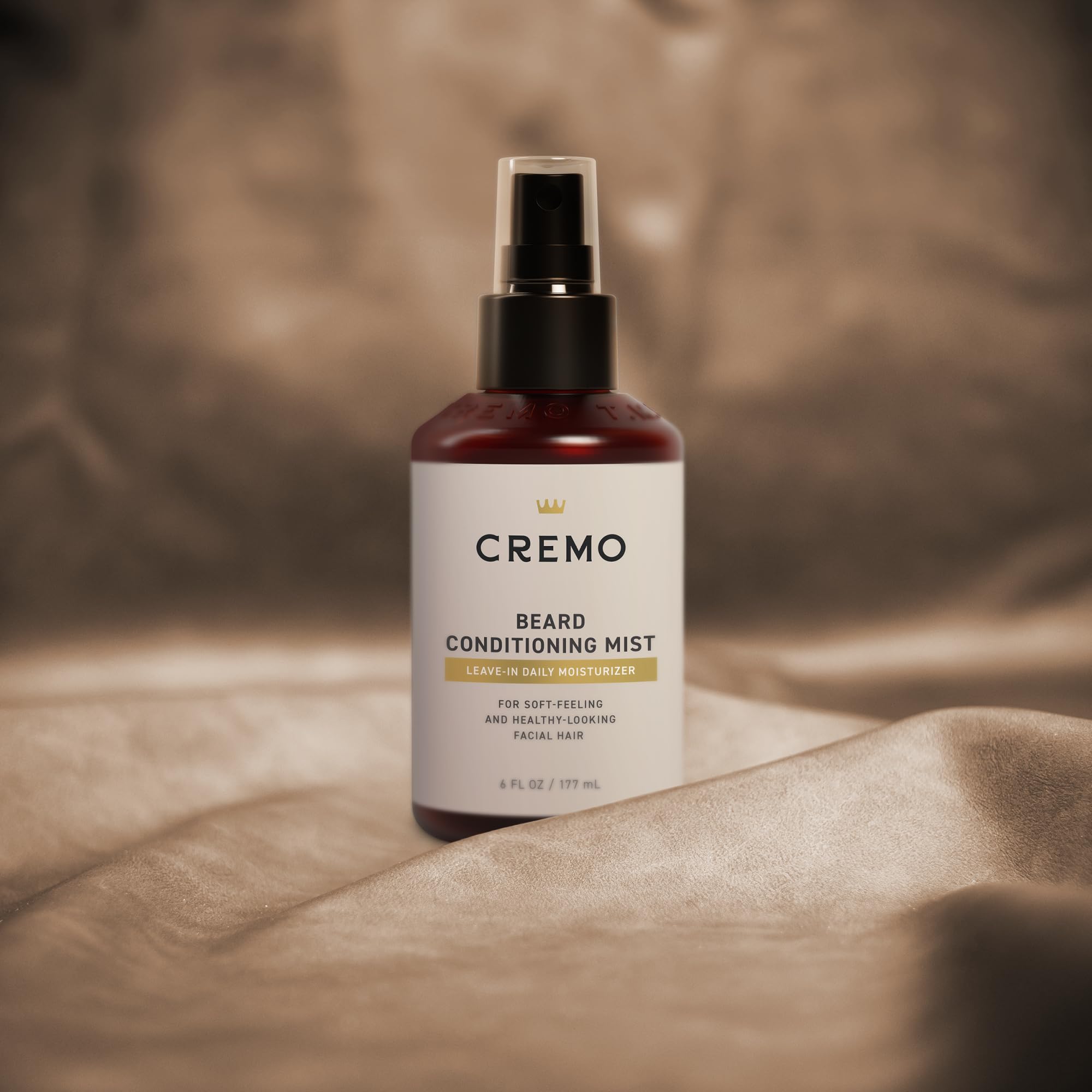 Cremo Original Leave-In Beard Conditioning Mist supports daily grooming with a light scent