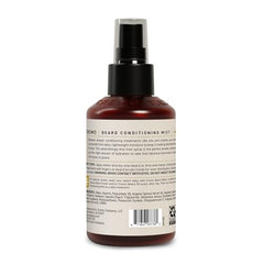 Cremo Original Leave-In Beard Conditioning Mist spray nozzle delivering even coverage for grooming