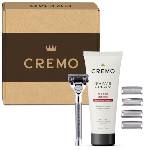 Cremo Original Shave Cream bottle highlights impossibly slick formula for smooth shaves