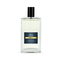 Cremo Palo Santo Cologne top notes with cardamom for a bright, daily-energizing opening.