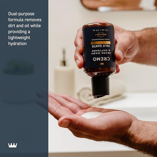 Fragrance close-up showcases premium notes for a refined beard scent.