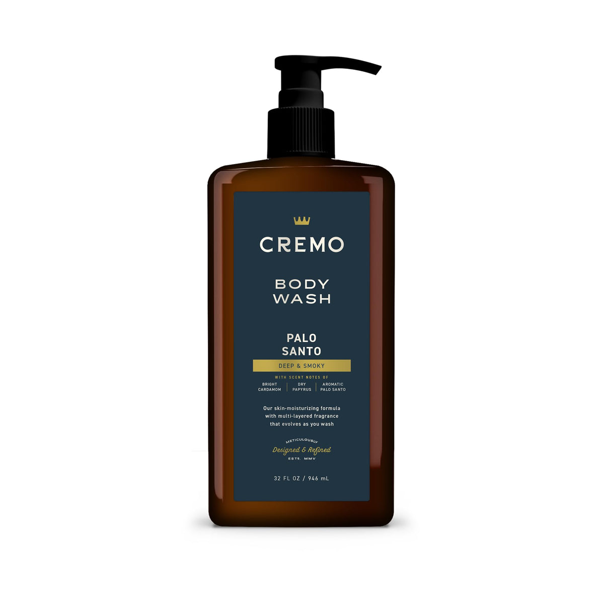 Cremo Palo Santo gel de ducha 32oz, espuma suave para la piel