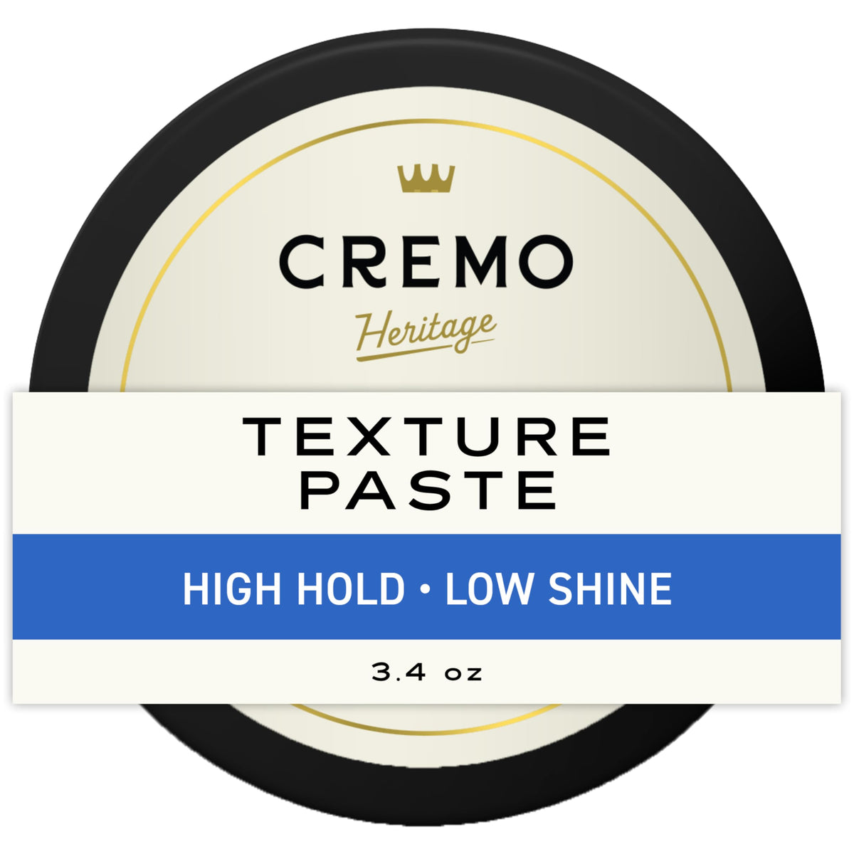 Cremo Pasta Textura en manos, lista para aplicar volumen.