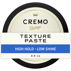 Cremo Pasta Textura en manos, lista para aplicar volumen.