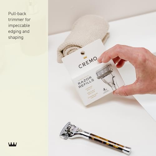 Cremo Razor Refills modular-handle-system shows interchangeable sleeves for customizable style.
