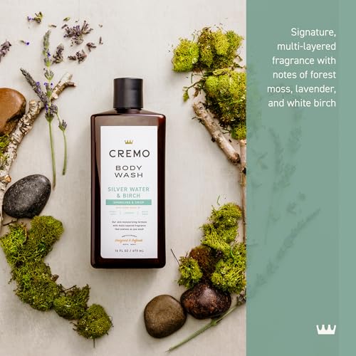 Cremo rich lather body wash creates creamy foam for a refreshing cleanse.