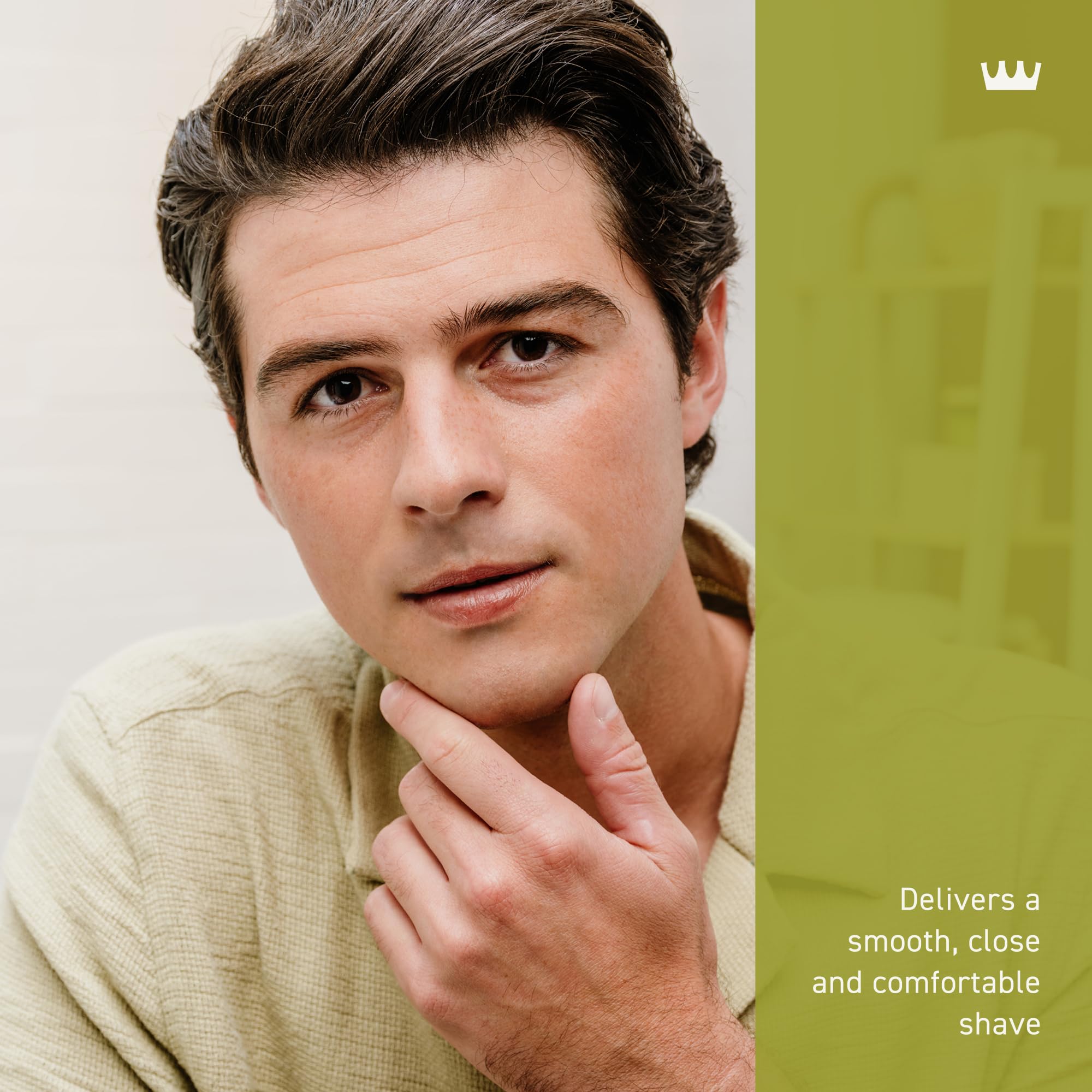 Shaving with Cremo Sage & Citrus shows reduced nicks and irritation potential
