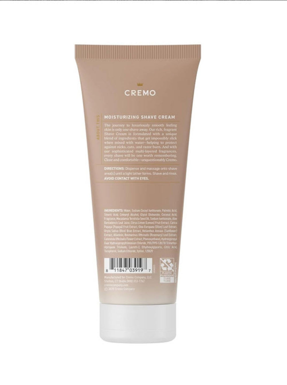 Cremo product packaging front shows premium design and the scent-forward formula.