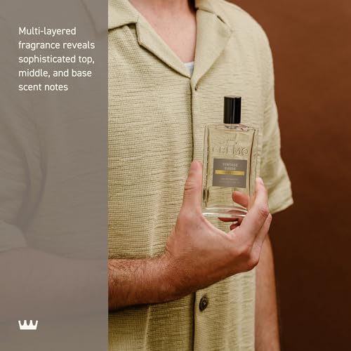 Cremo Vintage Suede amber note detail hints at long-lasting scent.