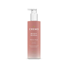 Botella de Cremo Wild Iris Musk para una ducha lujosa.