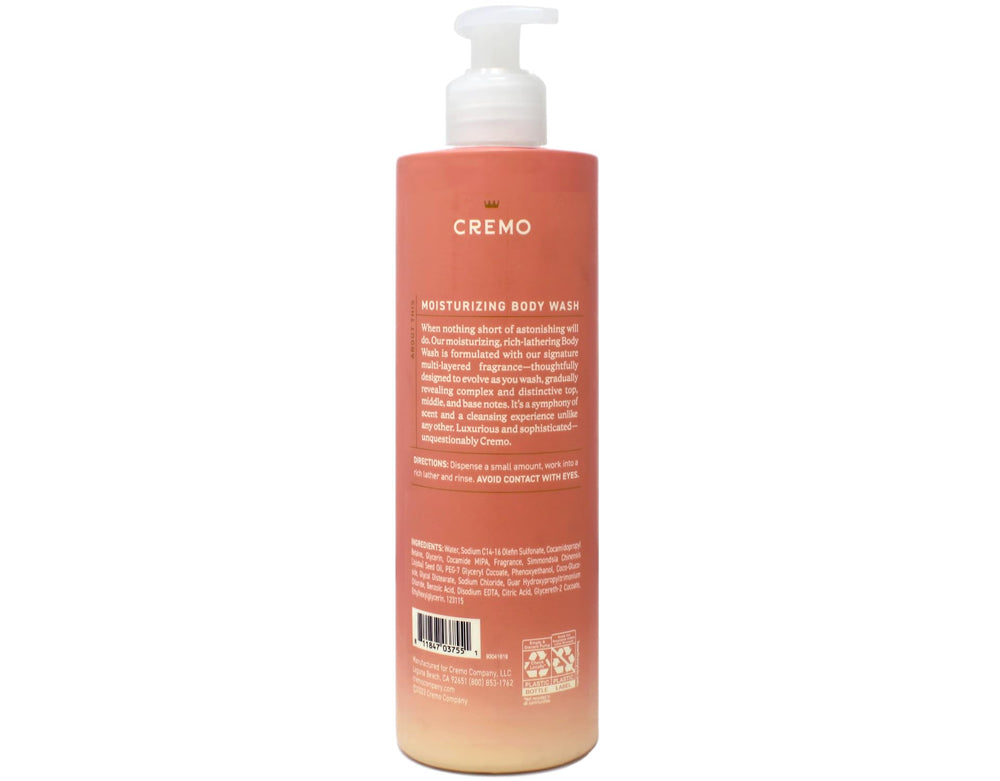 Cremo Wild Iris Musk shower scene, spa-like ambience at home.