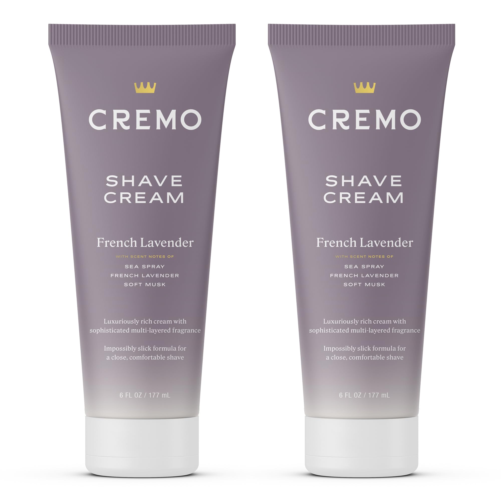 Cremo women's shaving cream bottle close-up for a smooth, nick-free shave
