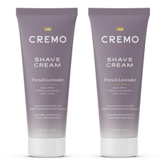 Cremo women's shaving cream bottle close-up for a smooth, nick-free shave