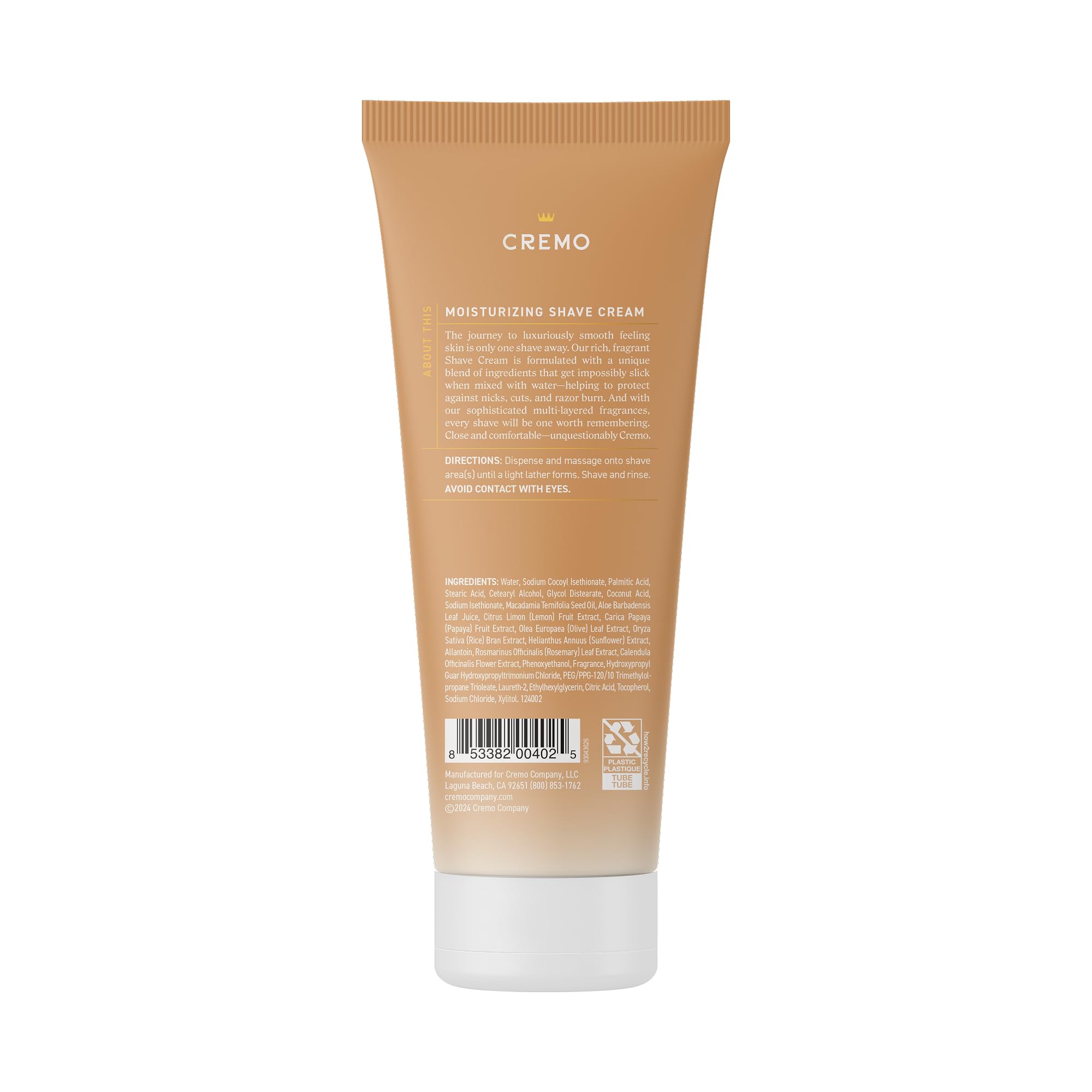 Cremo coconut mango fragrance profile demonstrating pleasant scent during routine