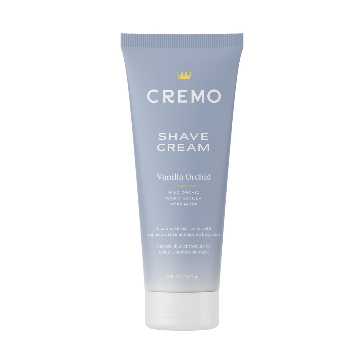 Cremo Women's Shaving Cream Sensitive Skin with Vanilla Orchid for a smooth, irritation-free shave