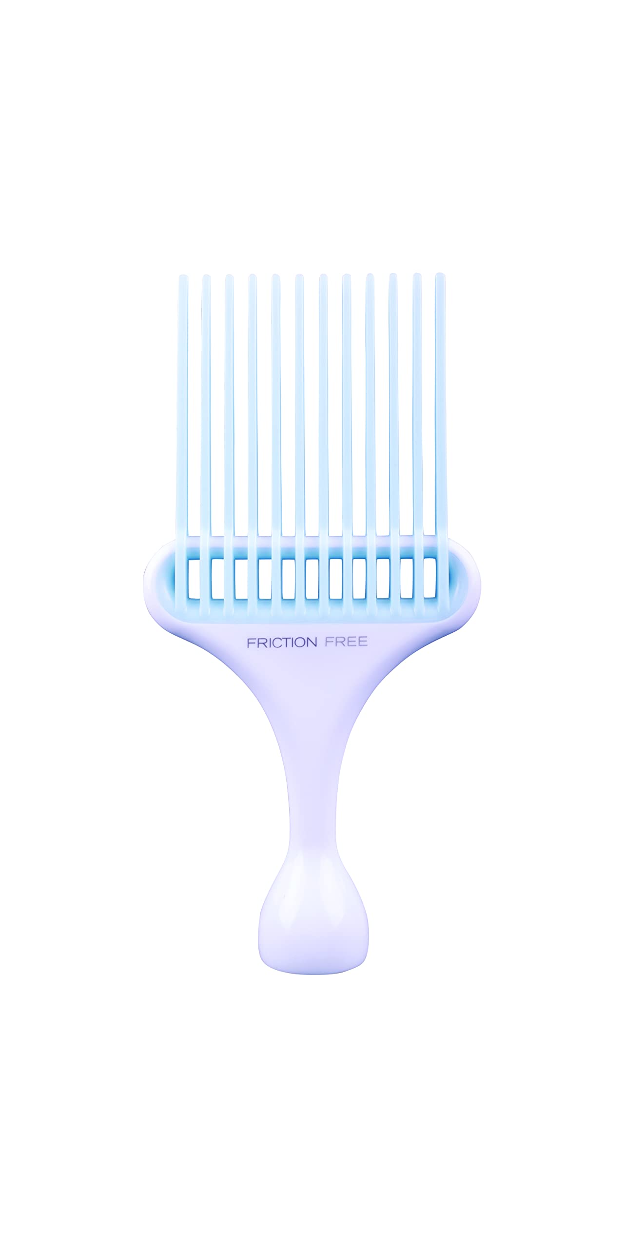 Cricket Friction Free Pick Comb adds volume and reduces static for shine.