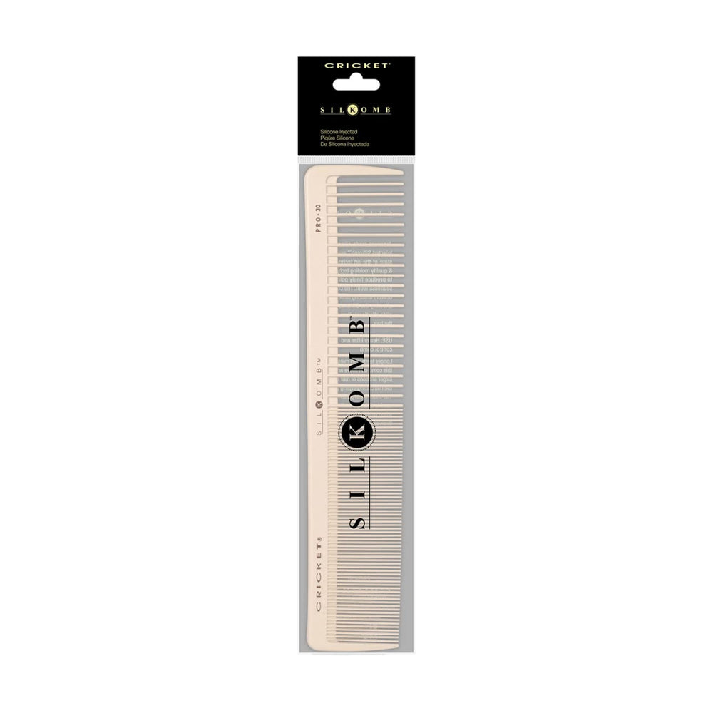Cricket Silkomb Pro-30 Power Comb precision-cutting design supports professional styling.
