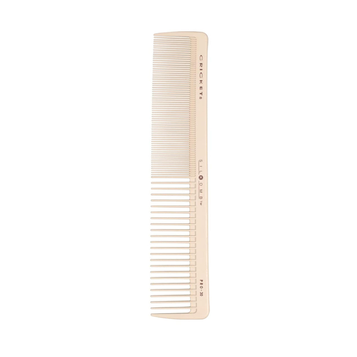 Cricket Silkomb Pro-30 Power Comb silicone-injected teeth for ultra-smooth glide.