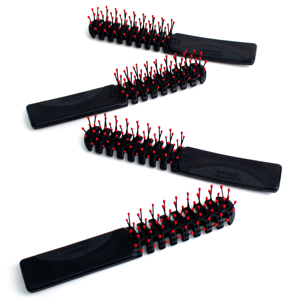 Cricket Static Free Volumizer Brush anti-static bristles reduce flyaways for a smooth finish.