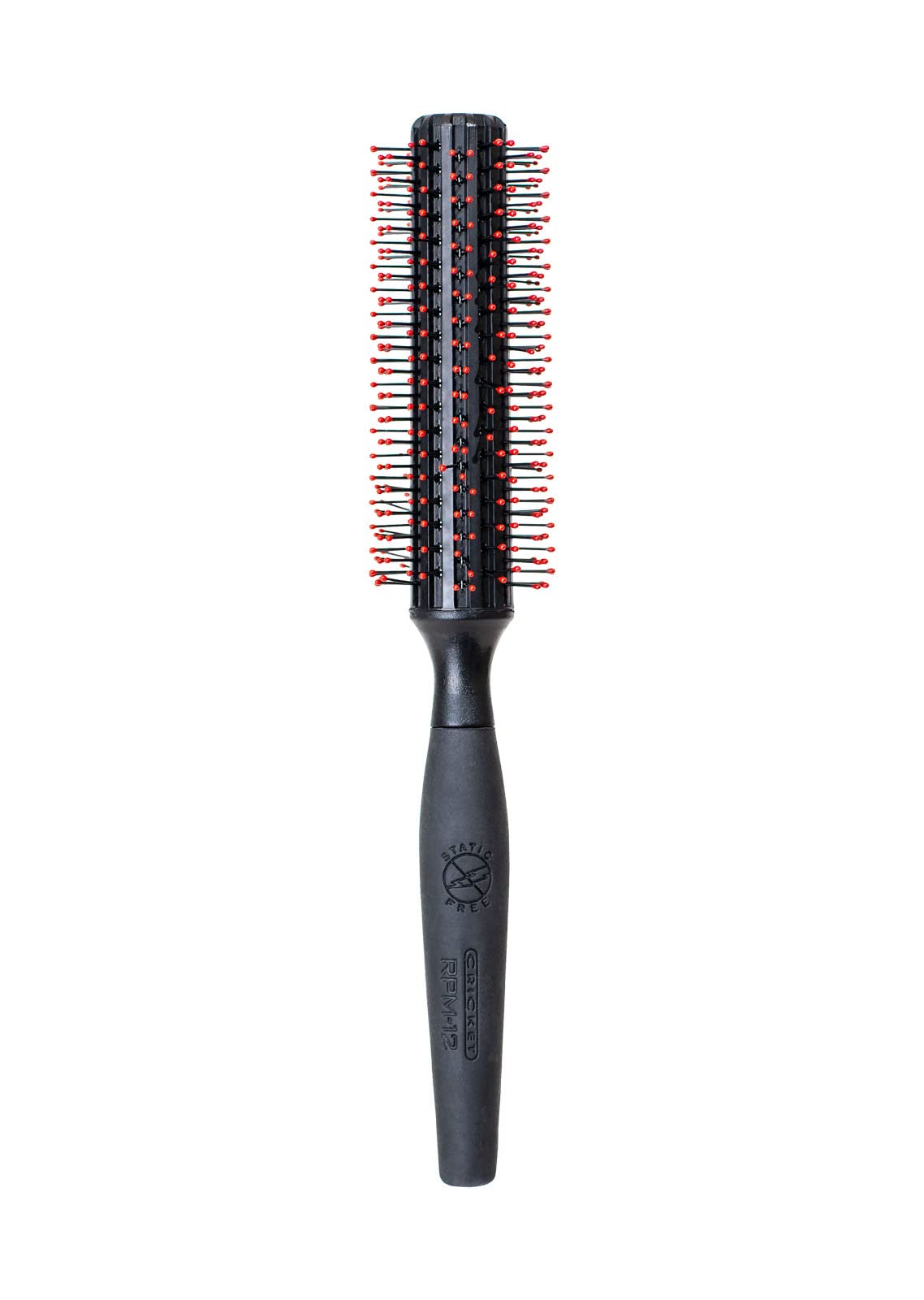 Cricket RPM 12 Round Brush close-up bristles deliver smooth detangling and anti-static finish.