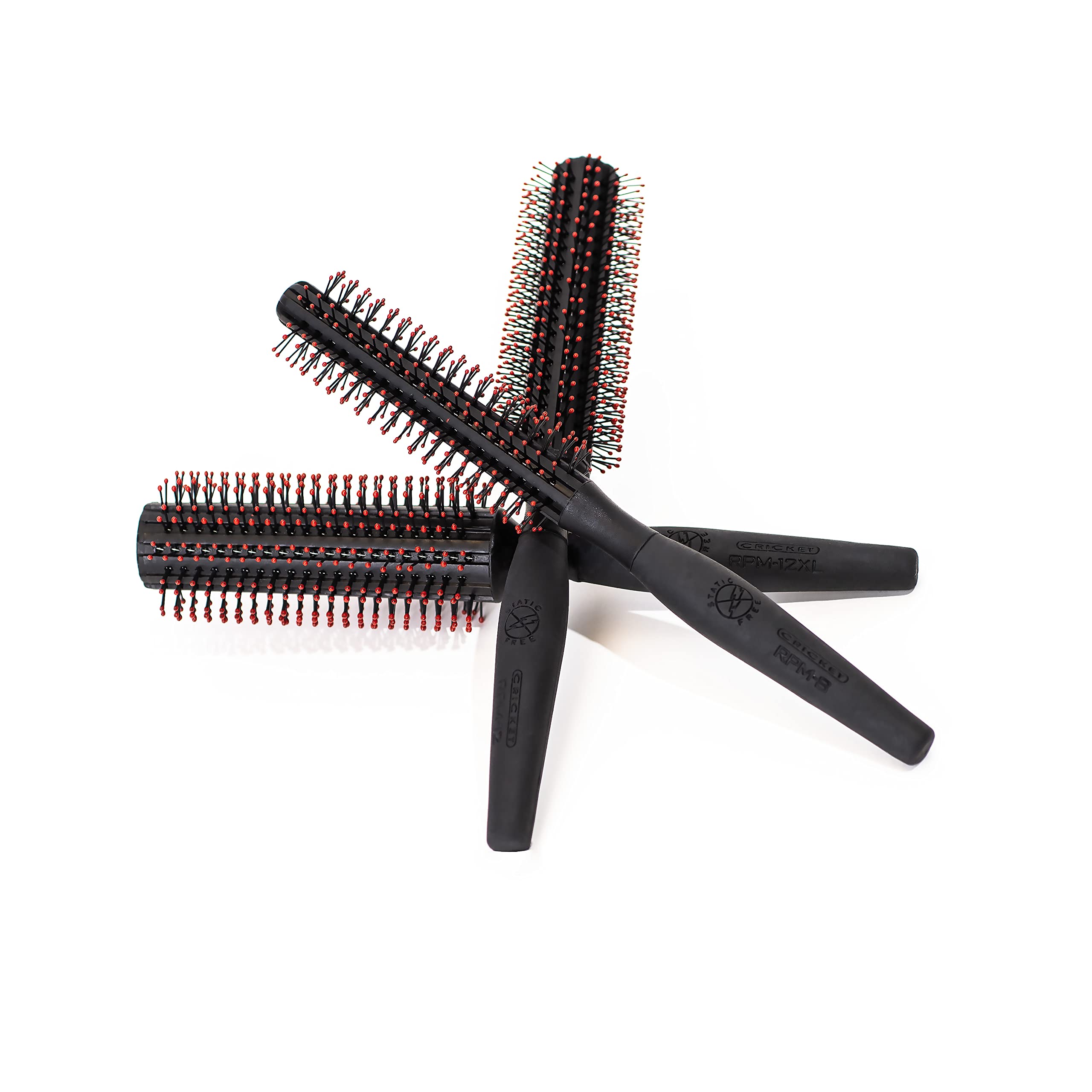Cricket Static Free RPM 8-Row Round Brush made-in-usa craftsmanship and durability.