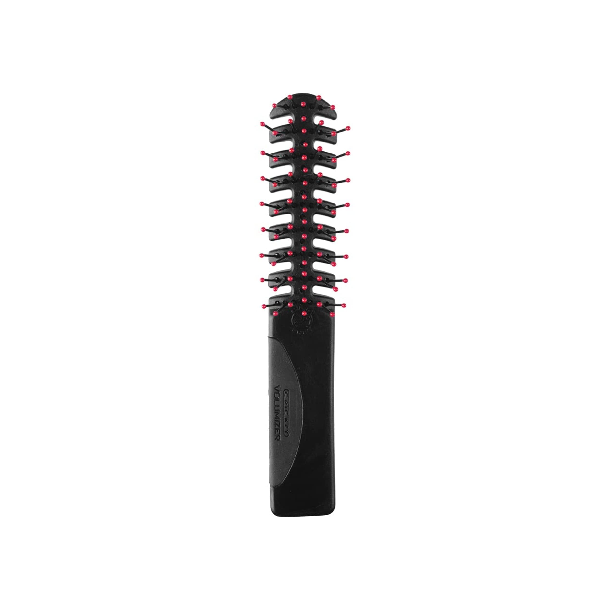 Cricket Static Free Volumizer Brush non-slip handle ensures precise control.