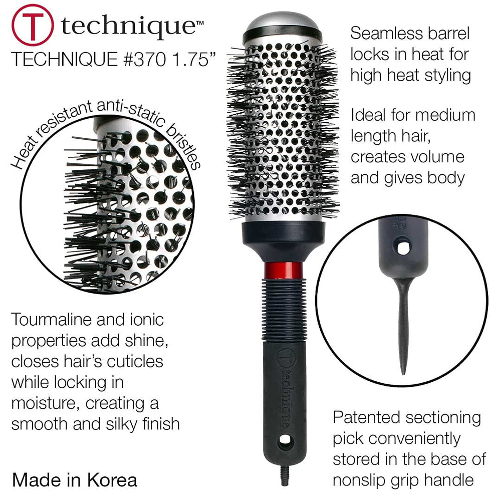 Cricket Technique 370 brush base with built-in sectioning pick for precision