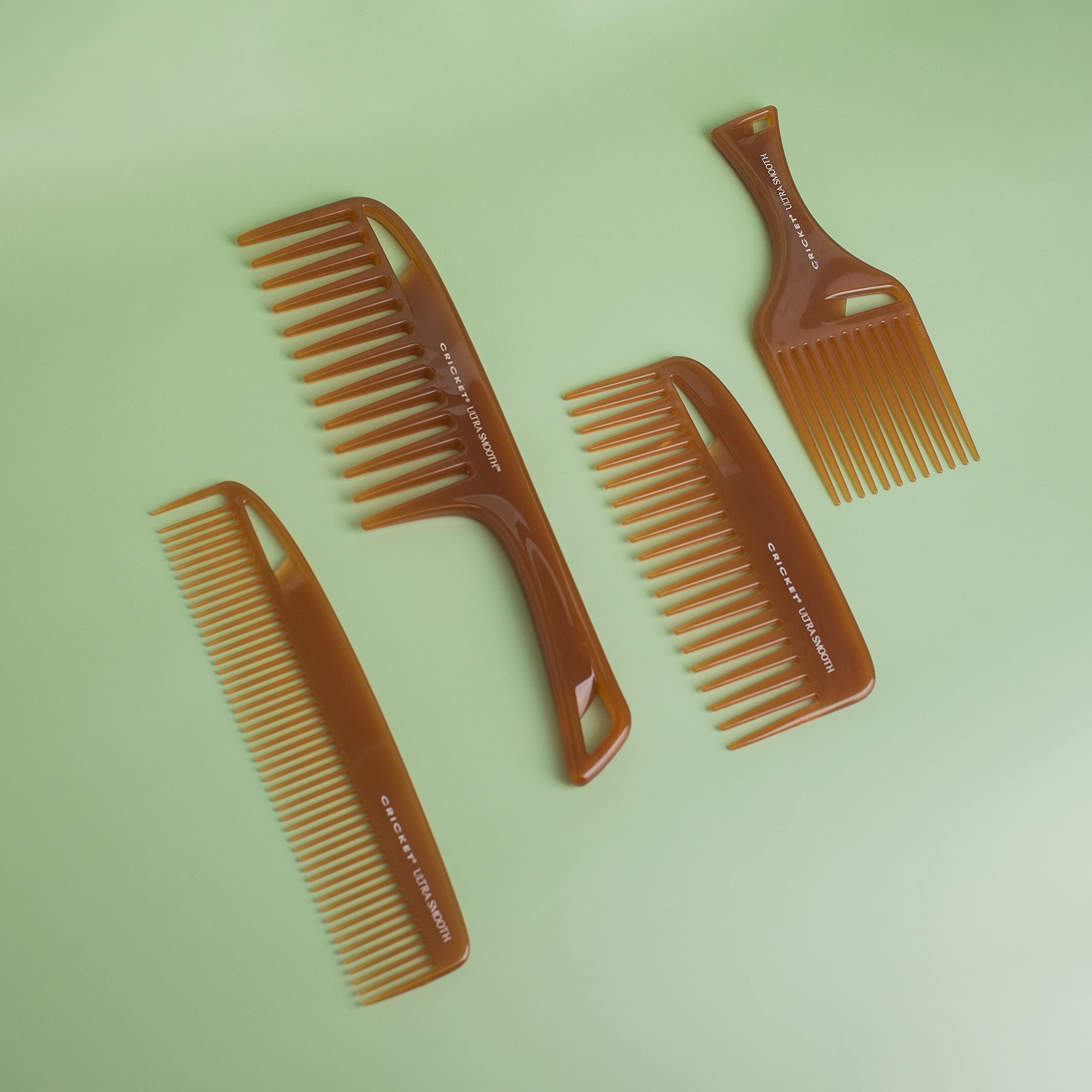 Cricket Ultra Smooth Detangler Comb extended-handle for better control