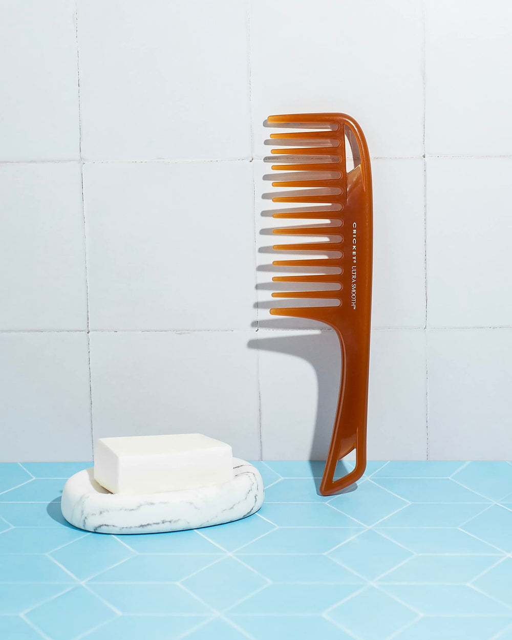 Cricket Ultra Smooth Detangler Comb for thick hair, easing tangle management