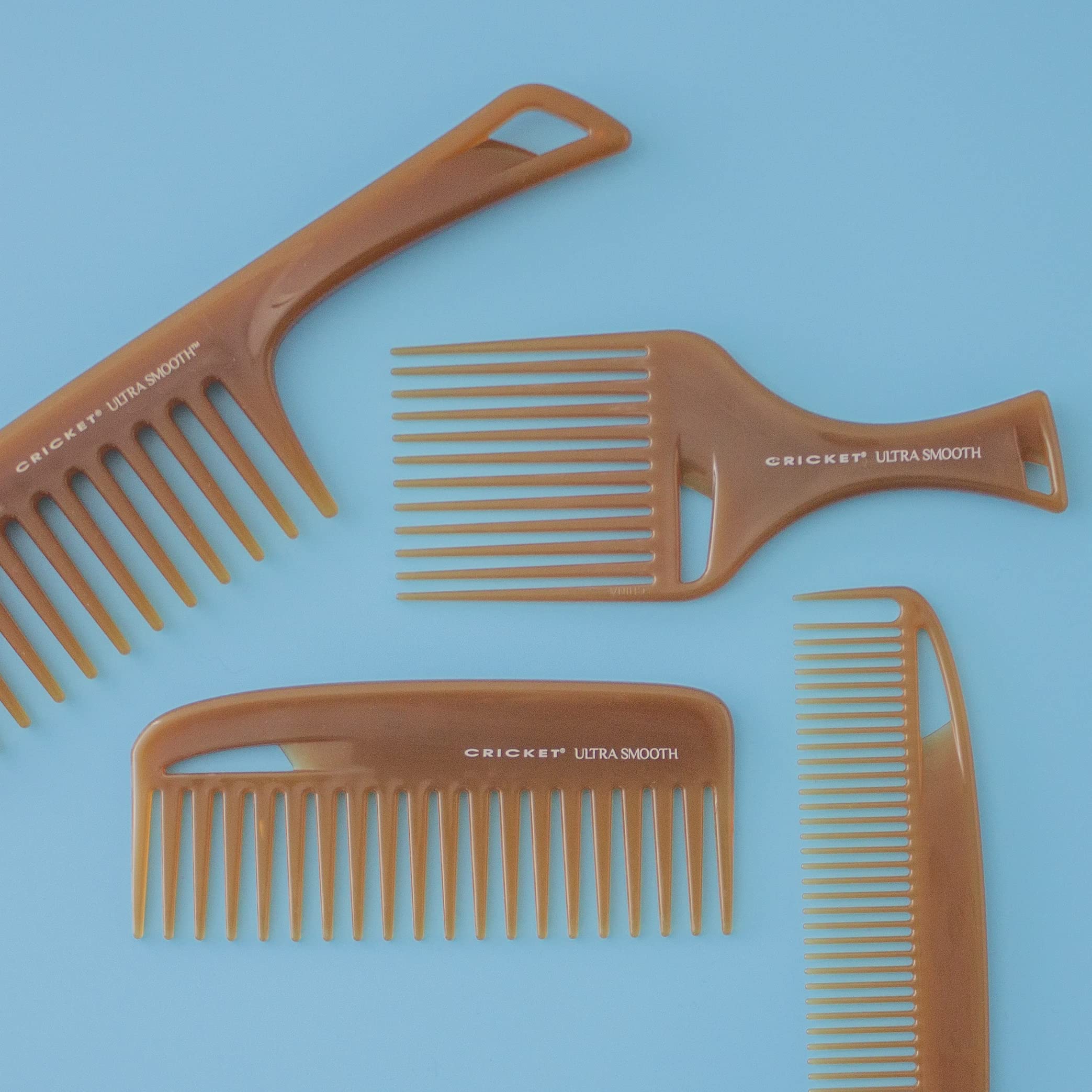 Cricket Ultra Smooth Hair Pick ideal for curly and thick hair routines.